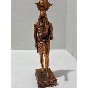 Copper Ra Statue Ancient Egyptian Sun God Re sun god Ra or sky god falcon head